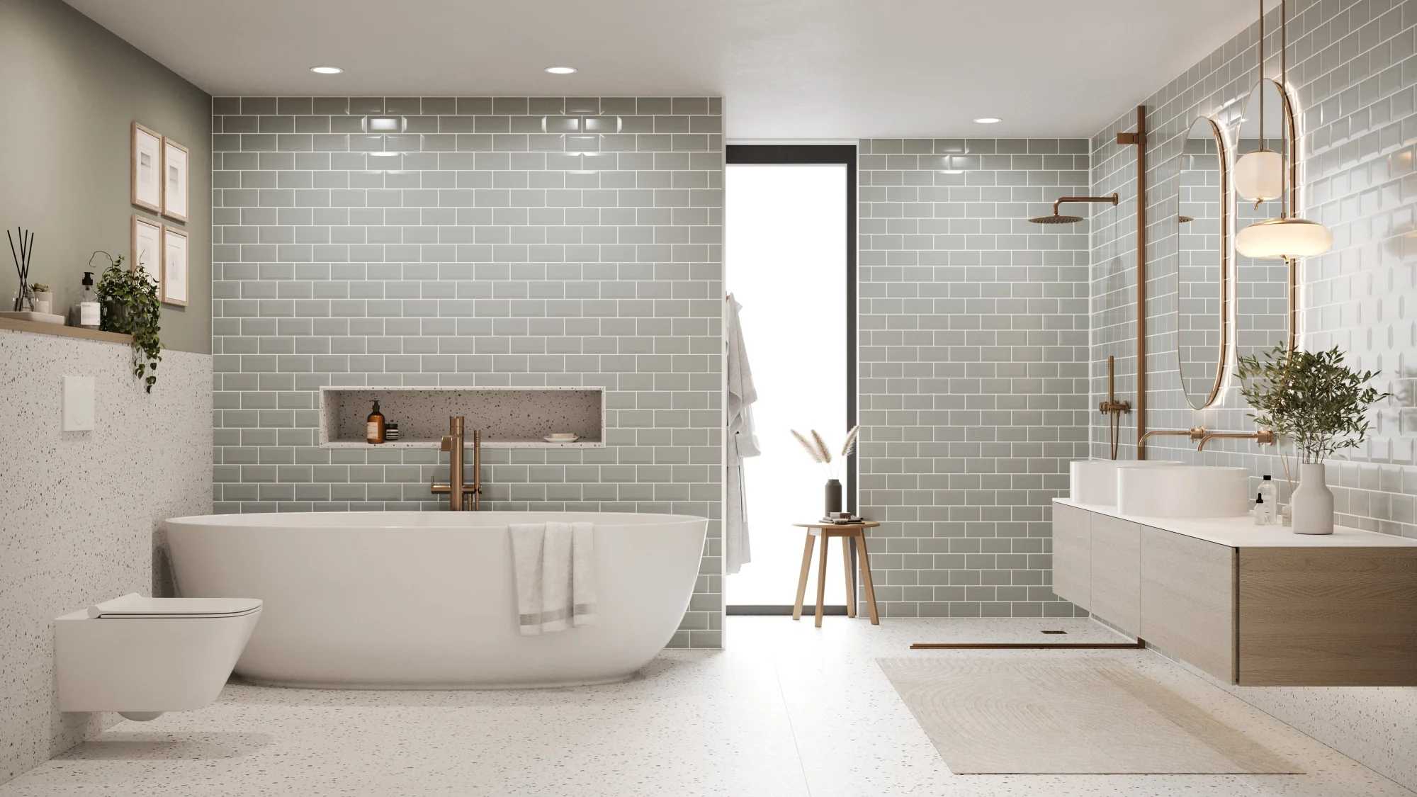 Bevel Metro Tile Dark Grey (150mm x 75mm) - Image 2