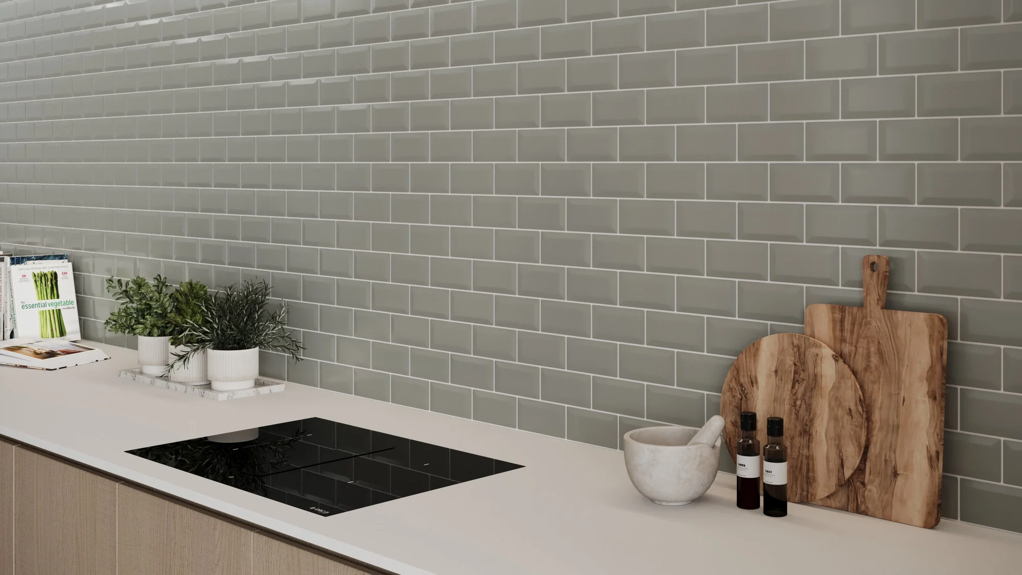 Bevel Metro Tile Dark Grey (150mm x 75mm) - Image 4