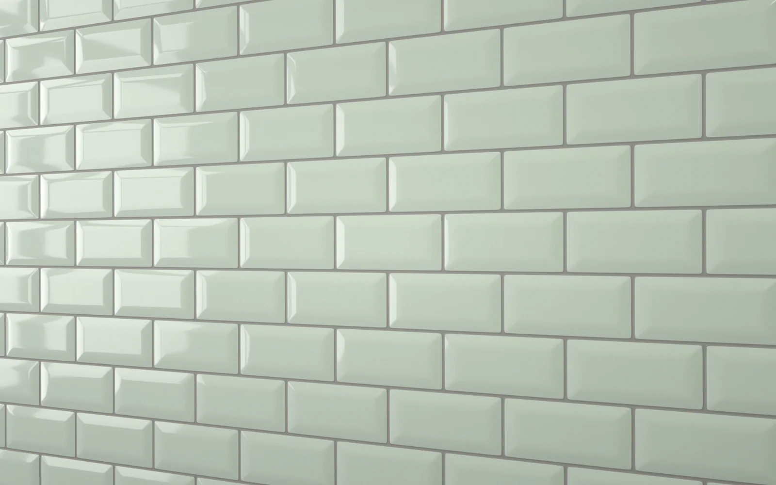Bevel Metro Tile Glass Green (150mm x 75mm) - Image 6