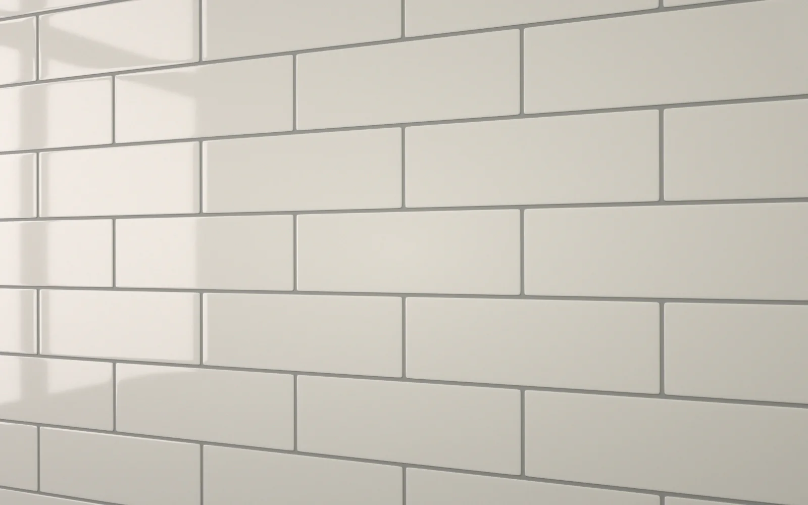 Flat Metro Large Brick Tile Light Grey (300mm x 100mm) - Image 5