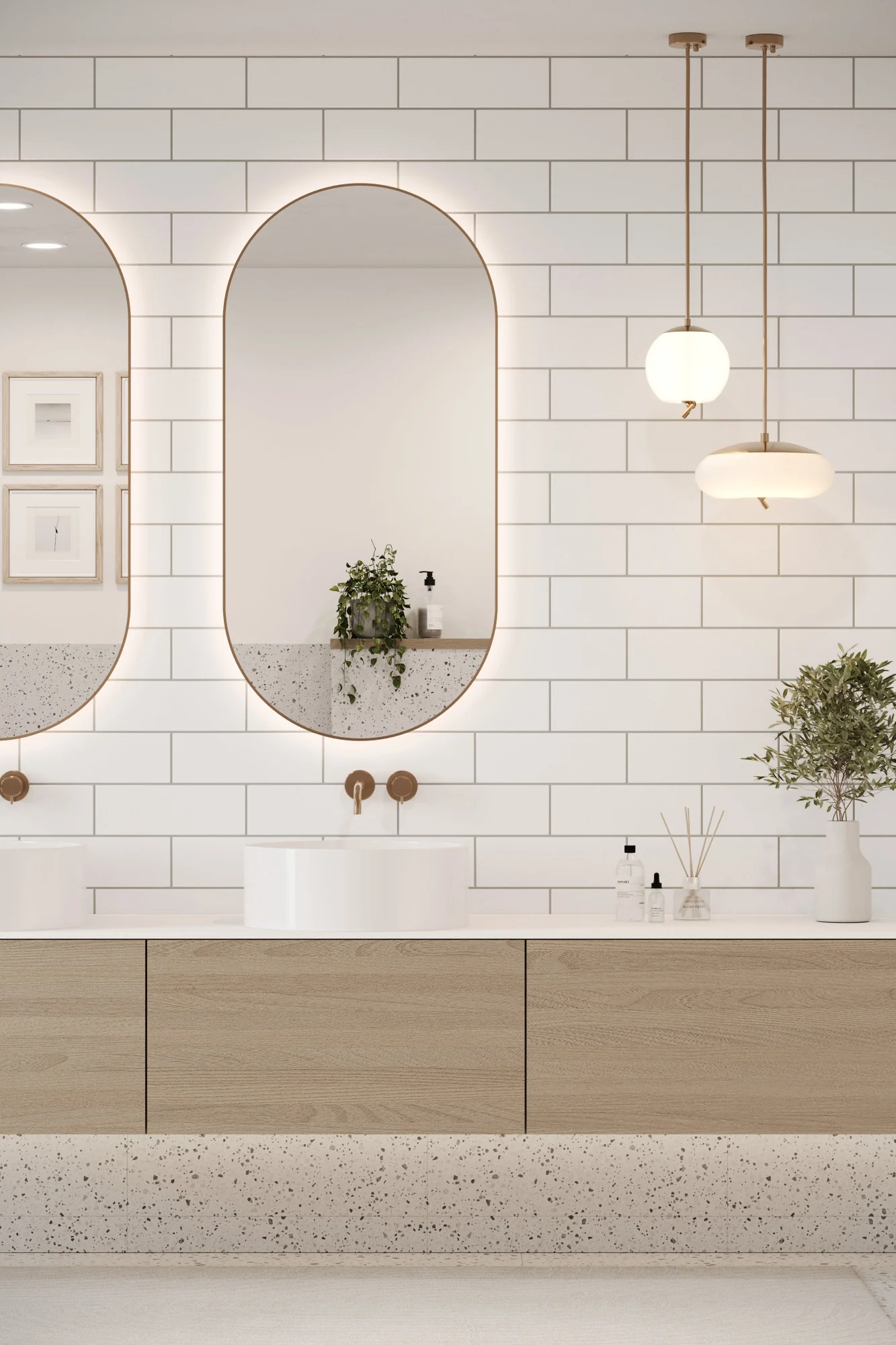 Flat Metro Large Brick Tile White (300mm x 100mm) - Image 6