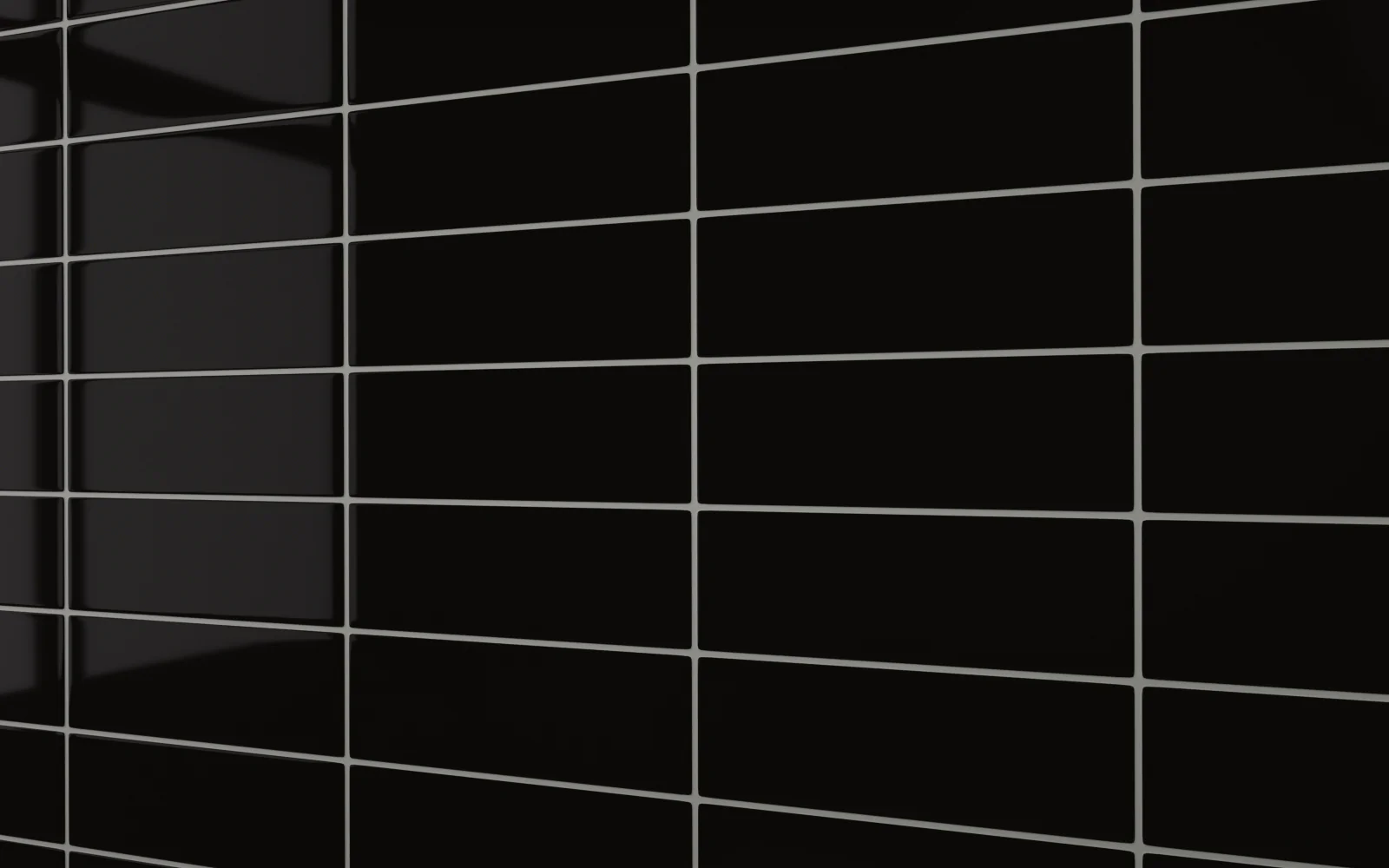 Flat Metro Large Linear Tile - Charcoal Black - Image 2