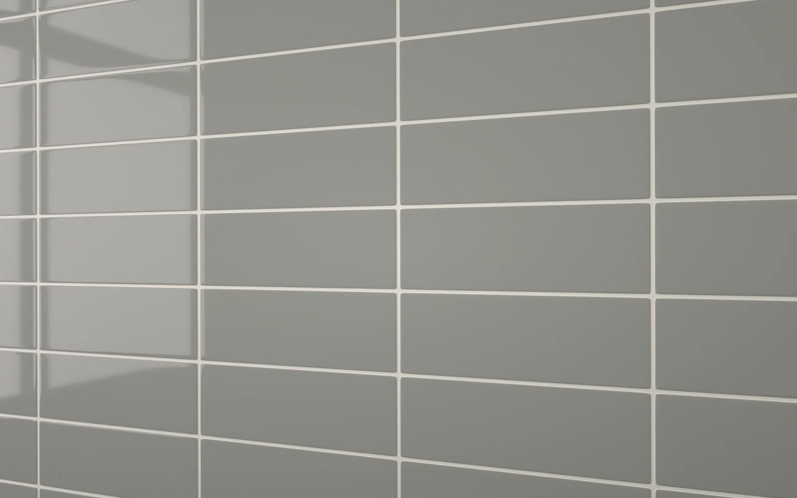 Flat Metro Large Linear Tile Dark Grey (300mm x 100mm) - Image 2
