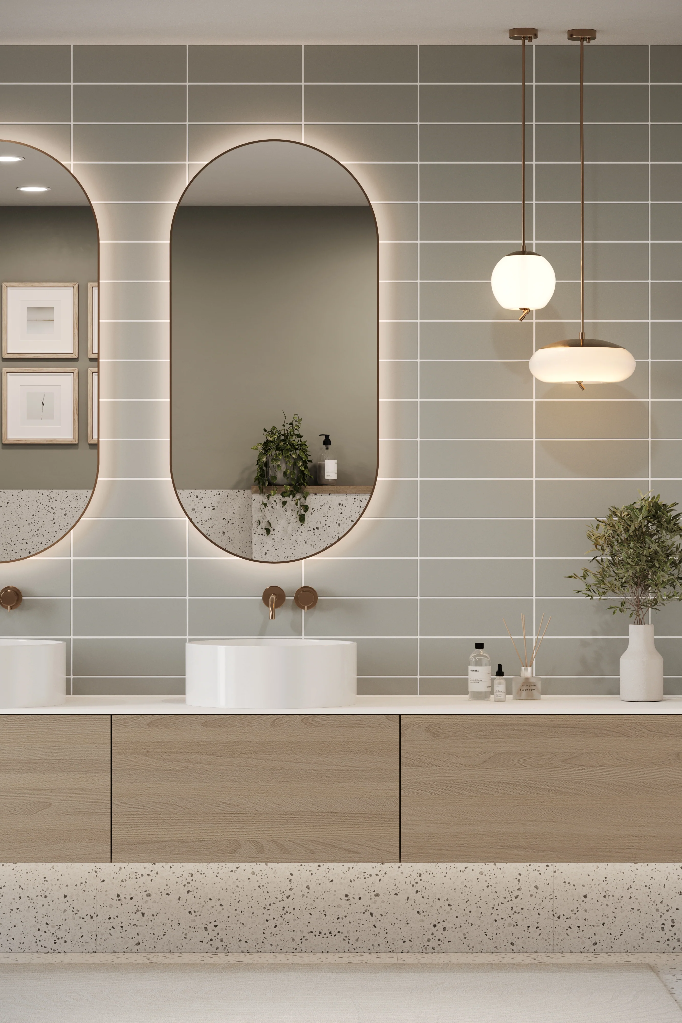 Flat Metro Large Linear Tile Dark Grey (300mm x 100mm) - Image 5