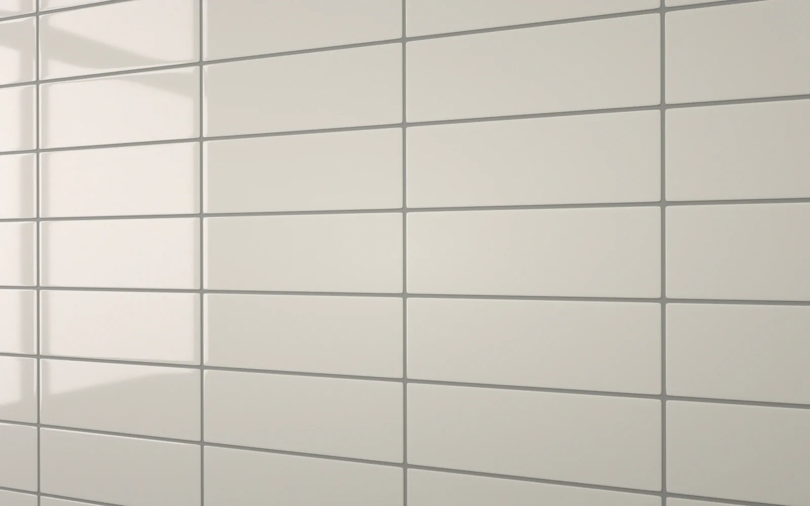 Flat Metro Large Linear Tile Light Grey (300mm x 100mm) - Image 2