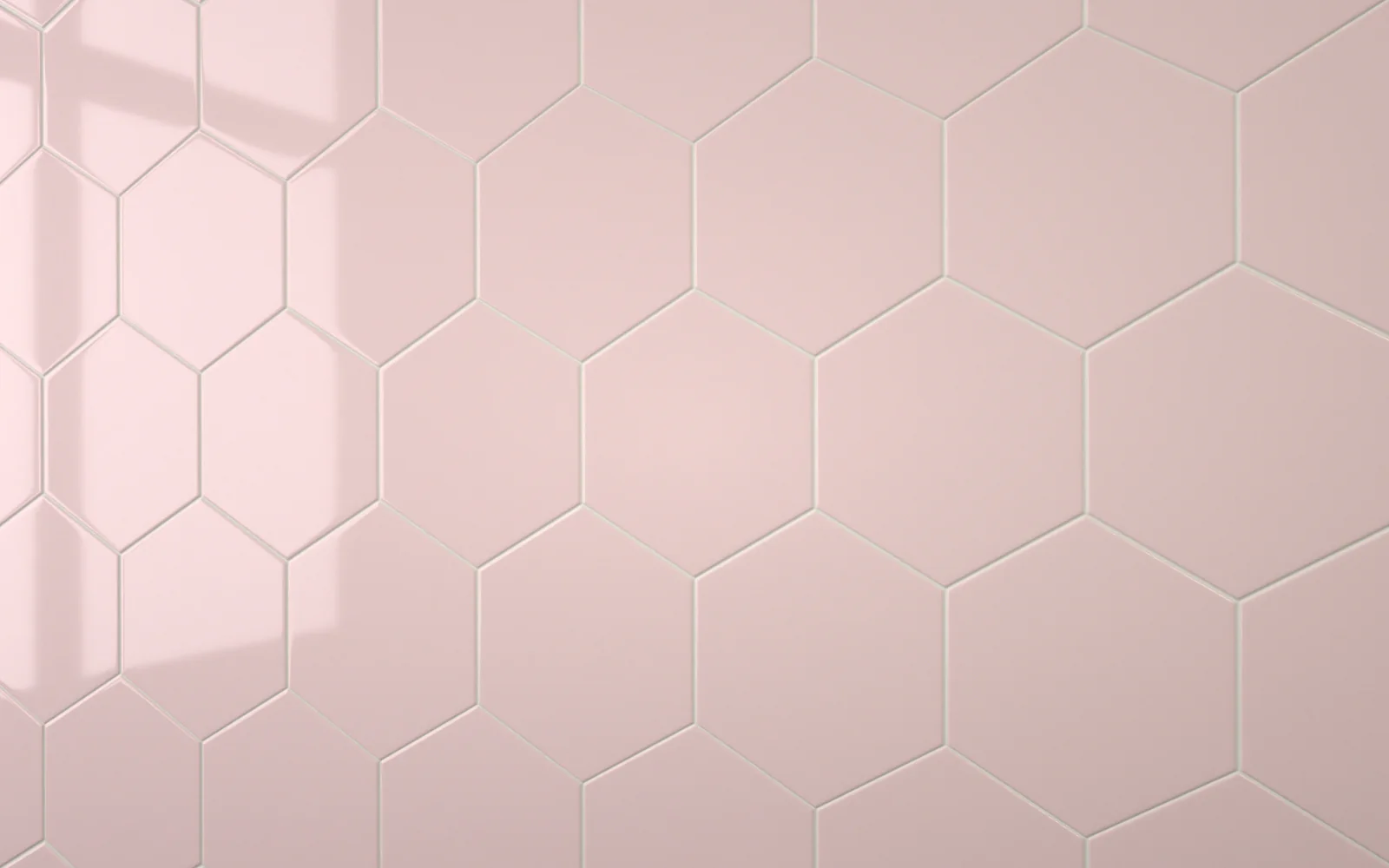 Hexagon Pastel Pink (160mm x 185mm) - Image 5