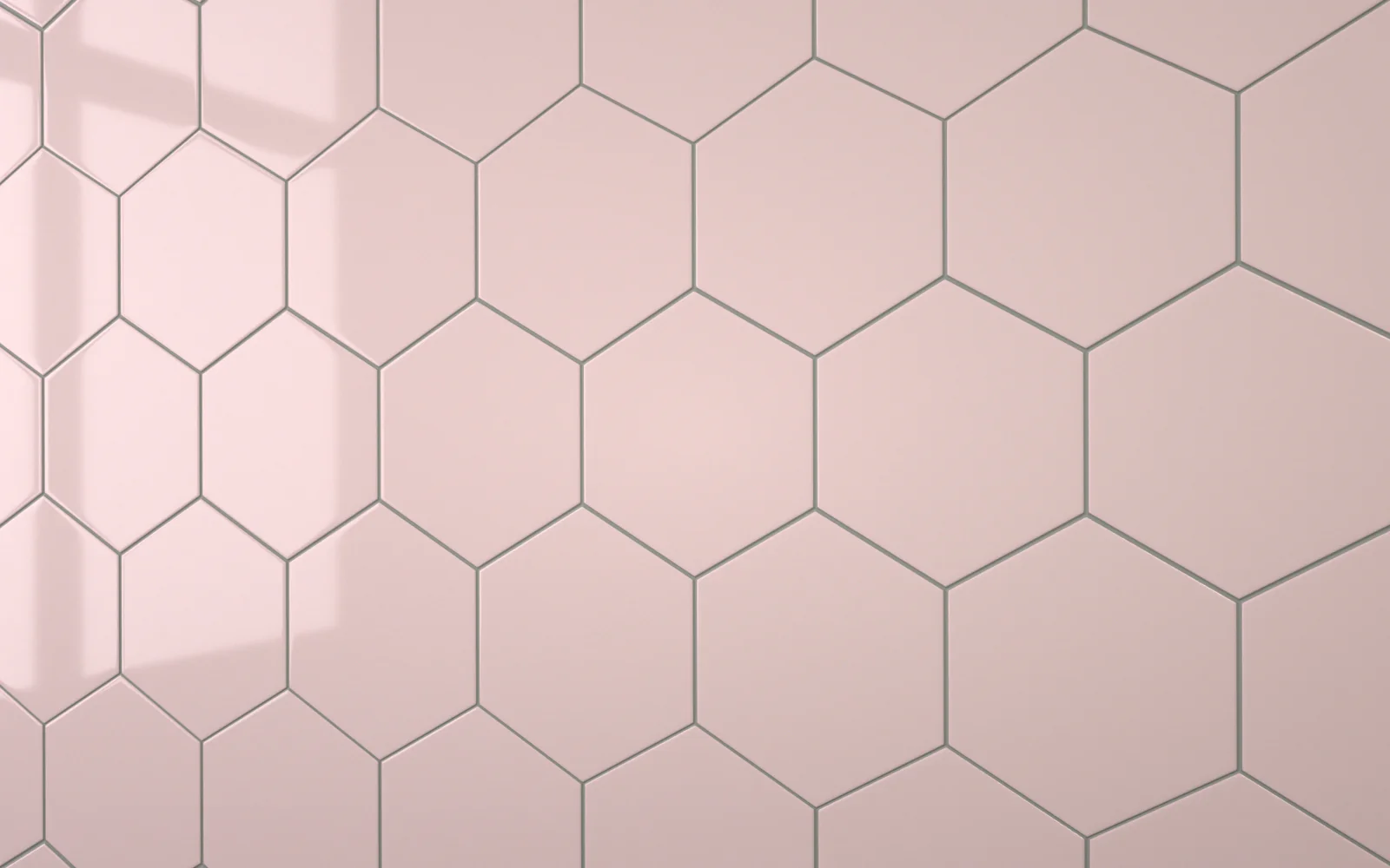 Hexagon Pastel Pink (160mm x 185mm) - Image 6