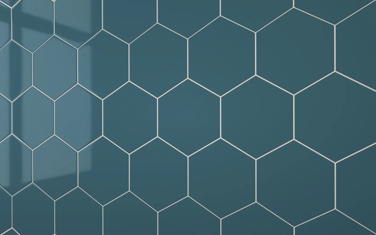 Hexagon Teal Blue (160mm x 185mm) - Image 5
