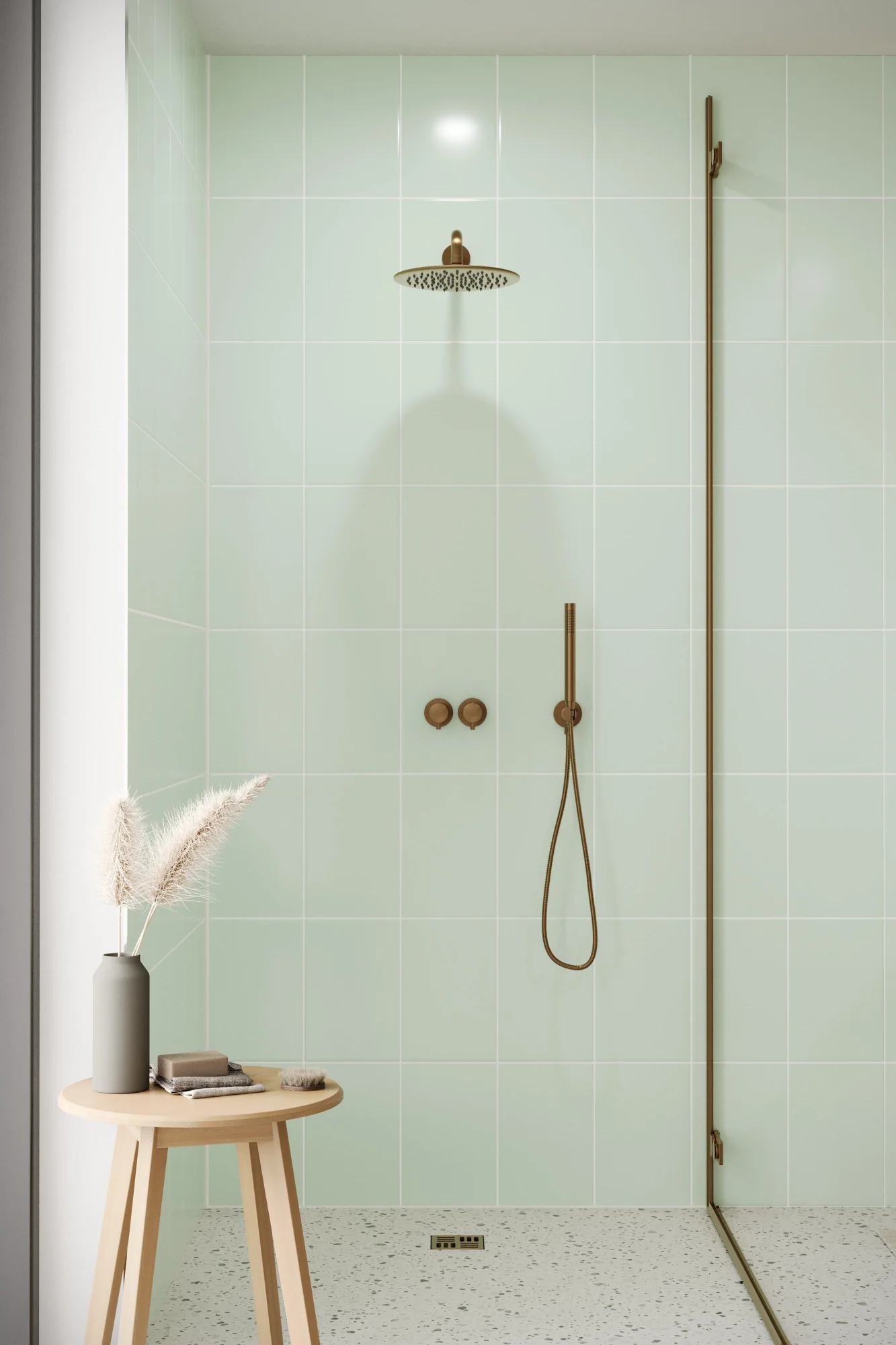 Large Tile Glass Green (300mm x 200mm) - Image 4