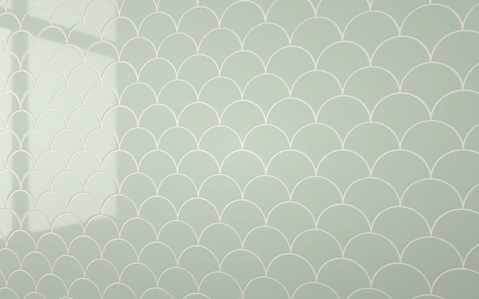 Sample: Mermaid Tile Glass Green