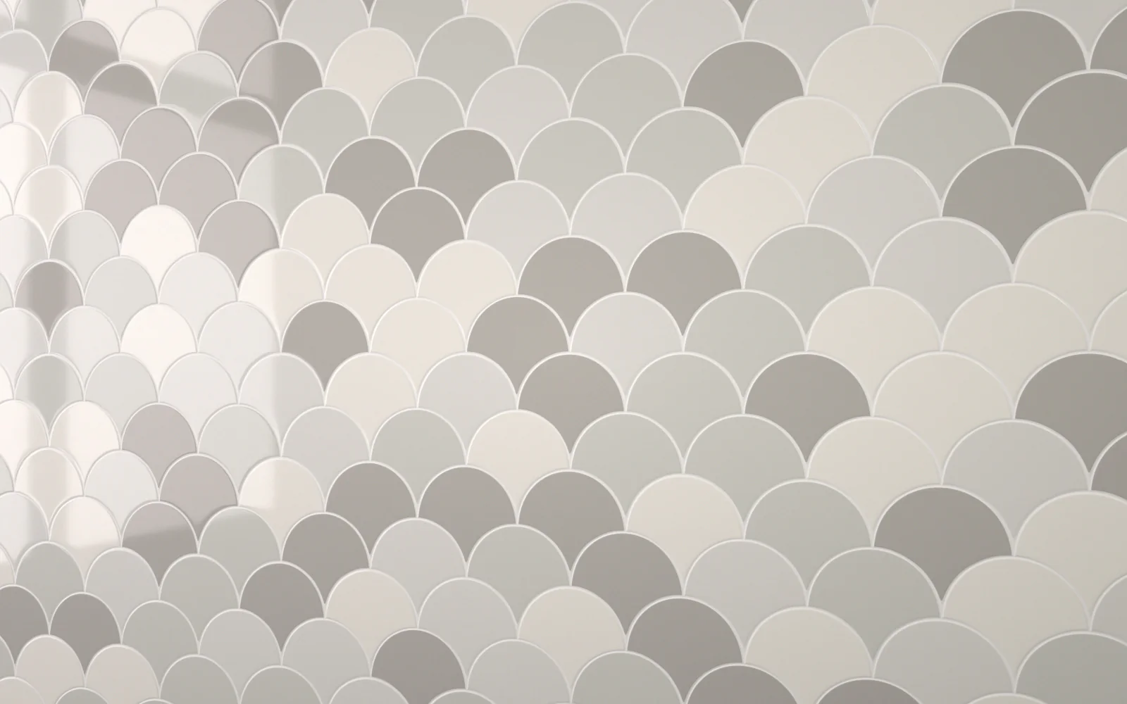 Mermaid Patterned Grey Scale (100mm x 100mm)