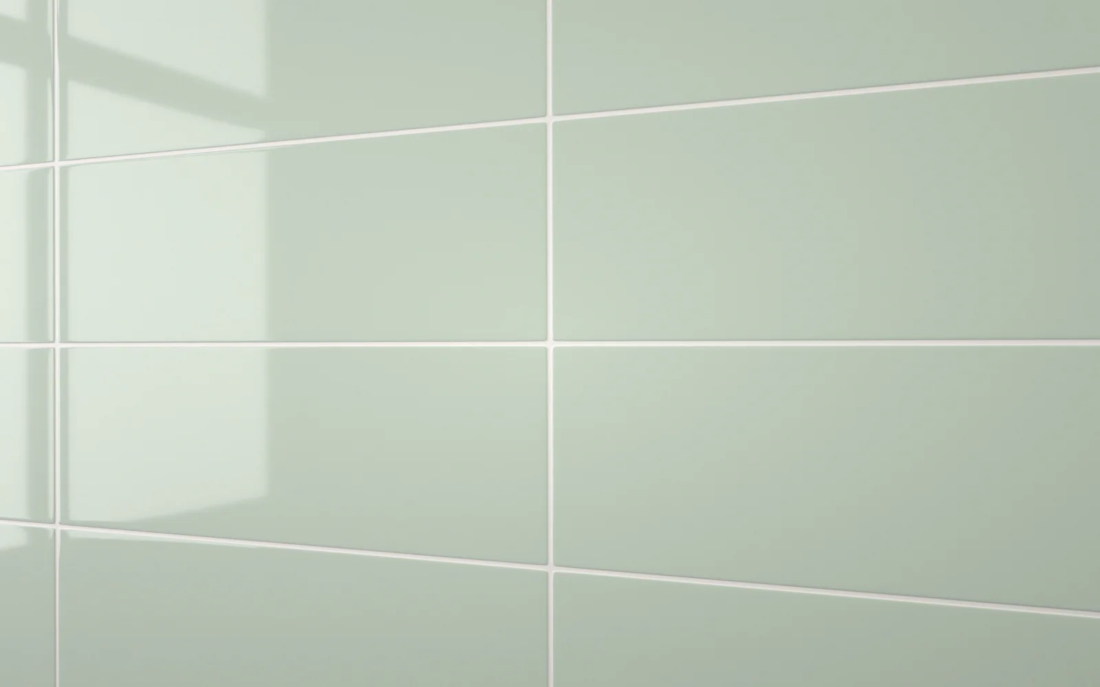 Metro Long Tile Glass Green (600mm x 200mm)