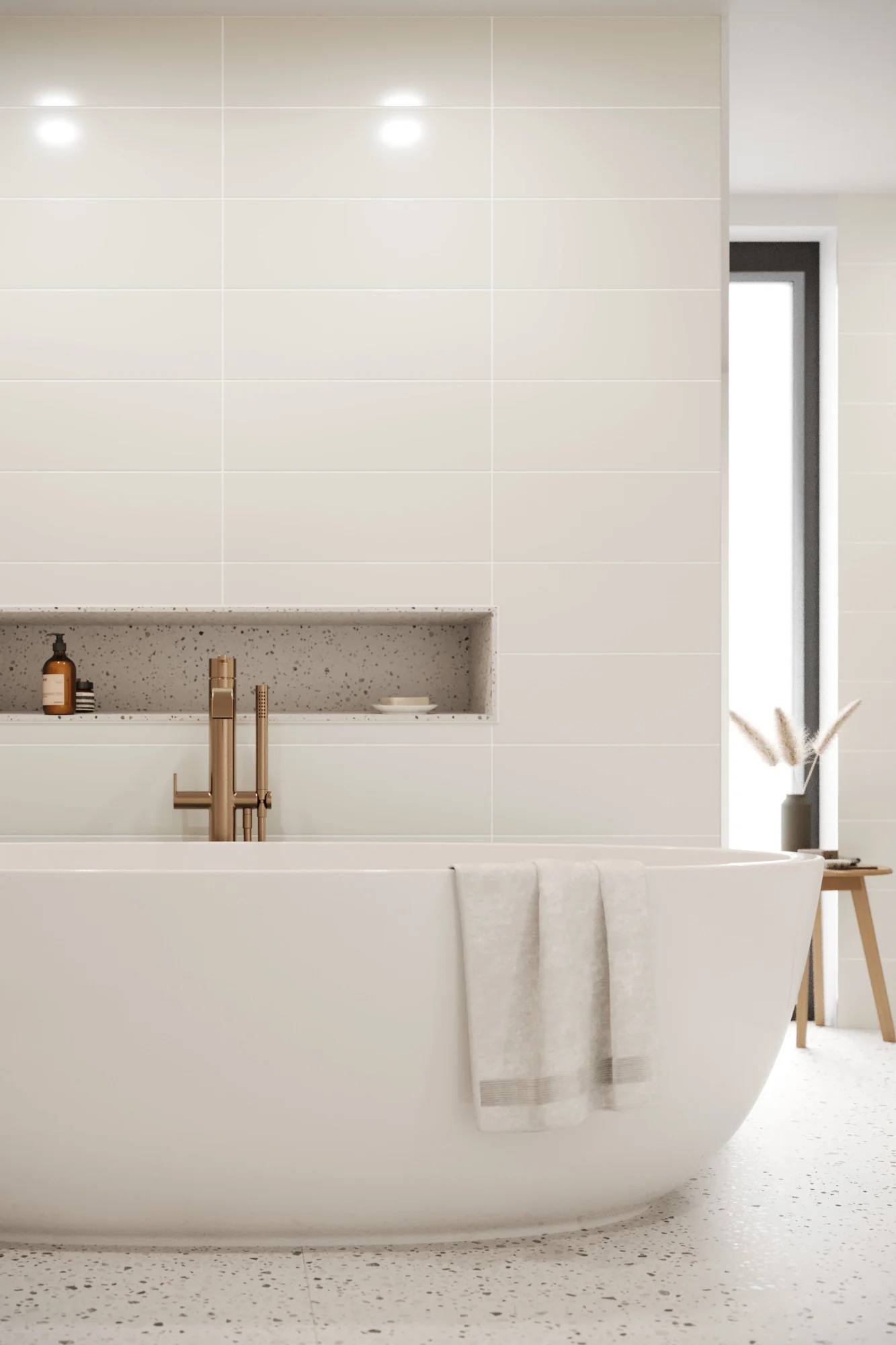 Metro Long Tile Light Grey (600mm x 200mm) - Image 3