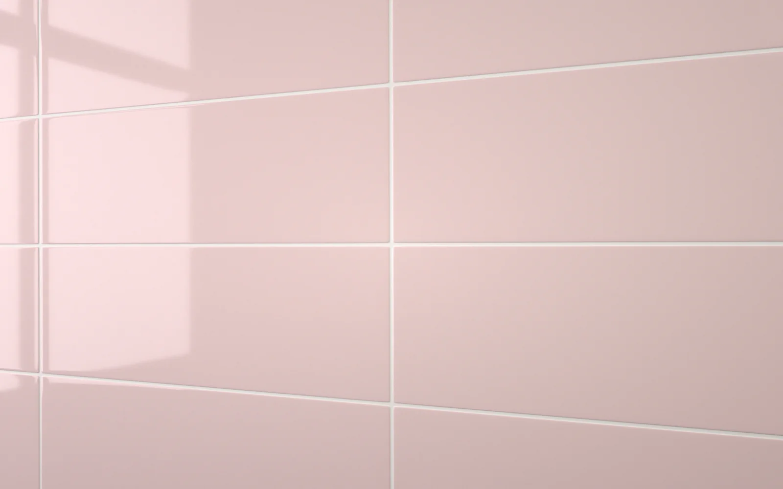 Metro Long Tile Pastel Pink (600mm x 200mm)
