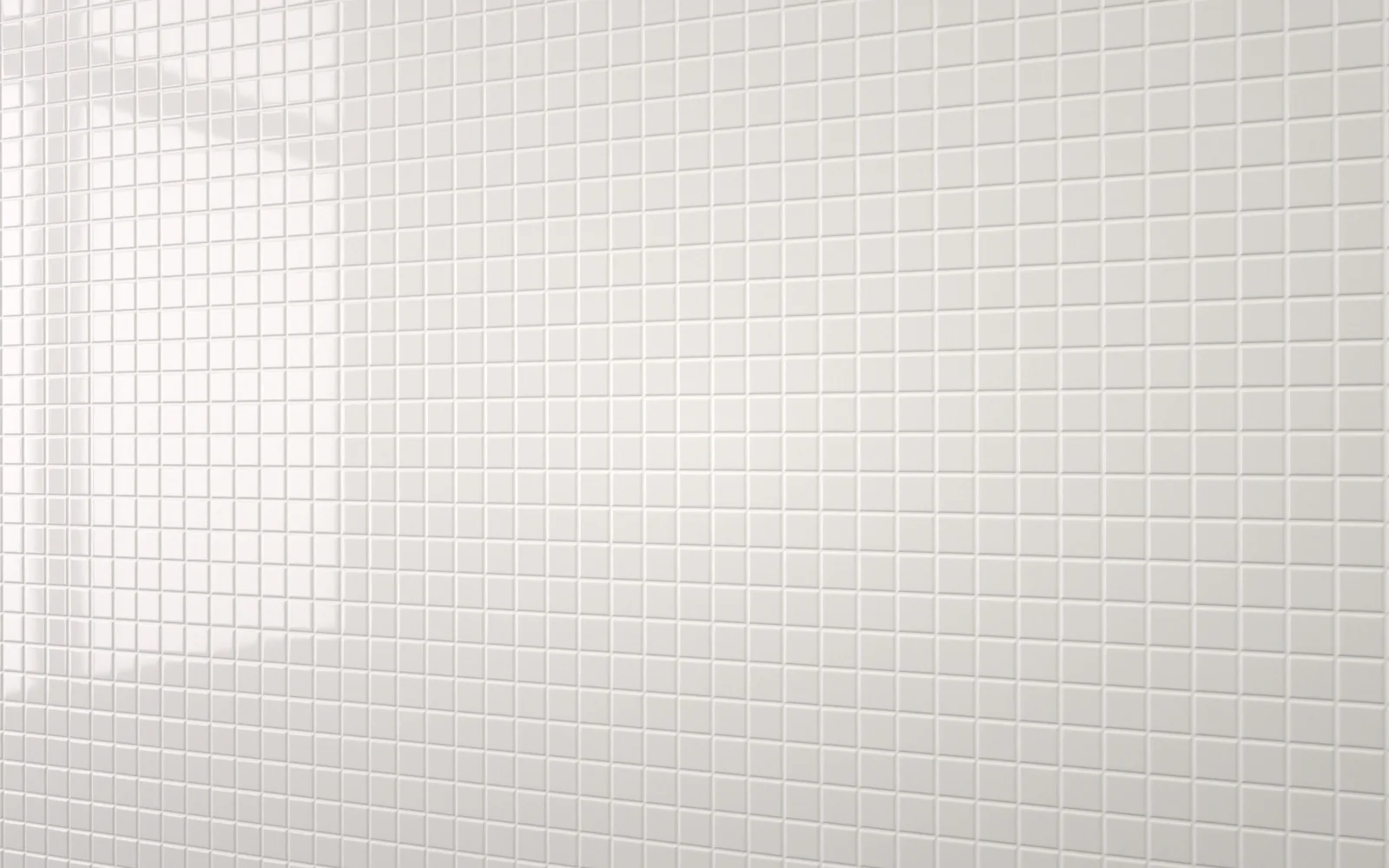 Sample: Mosaic Tile White With White Grout