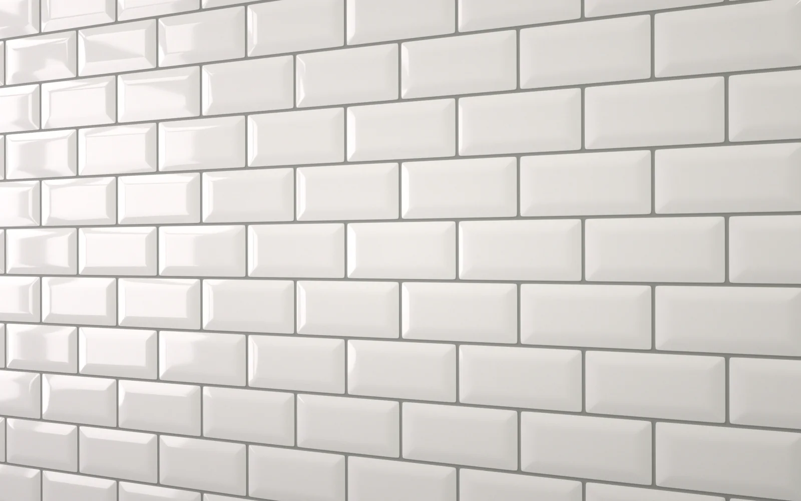 Bevel Metro Tile White (150mm x 75mm) - Image 3