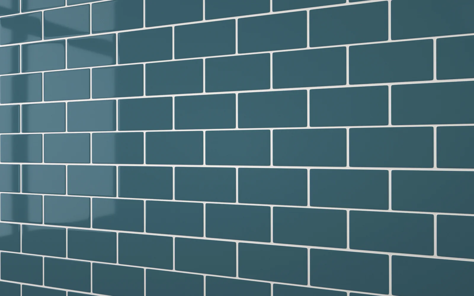 Small Flat Metro Teal Blue (150mm x 75mm)