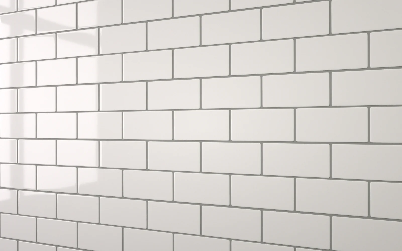 Small Flat Metro White (150mm x 75mm)