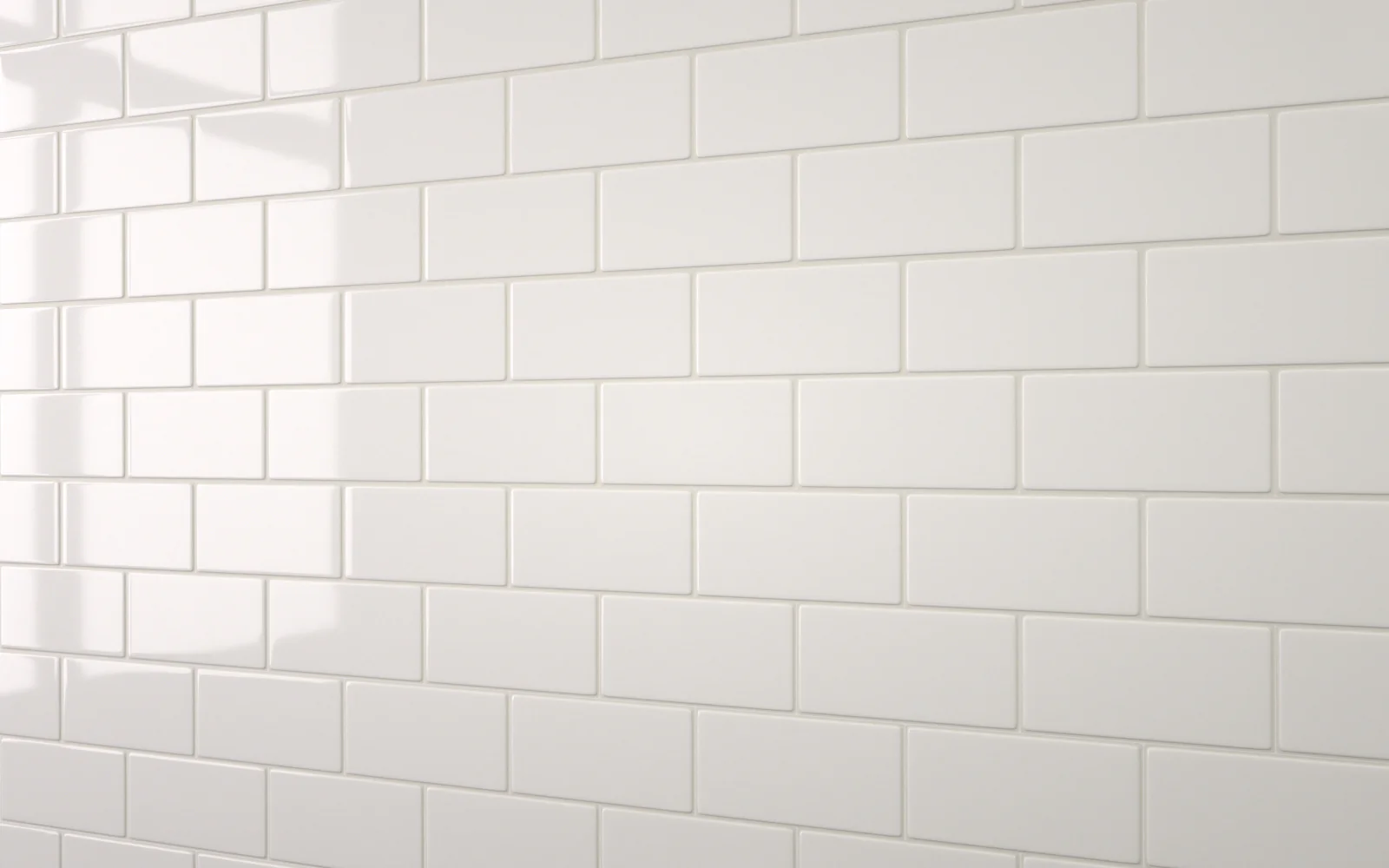 Small Flat Metro White (150mm x 75mm) - Image 2