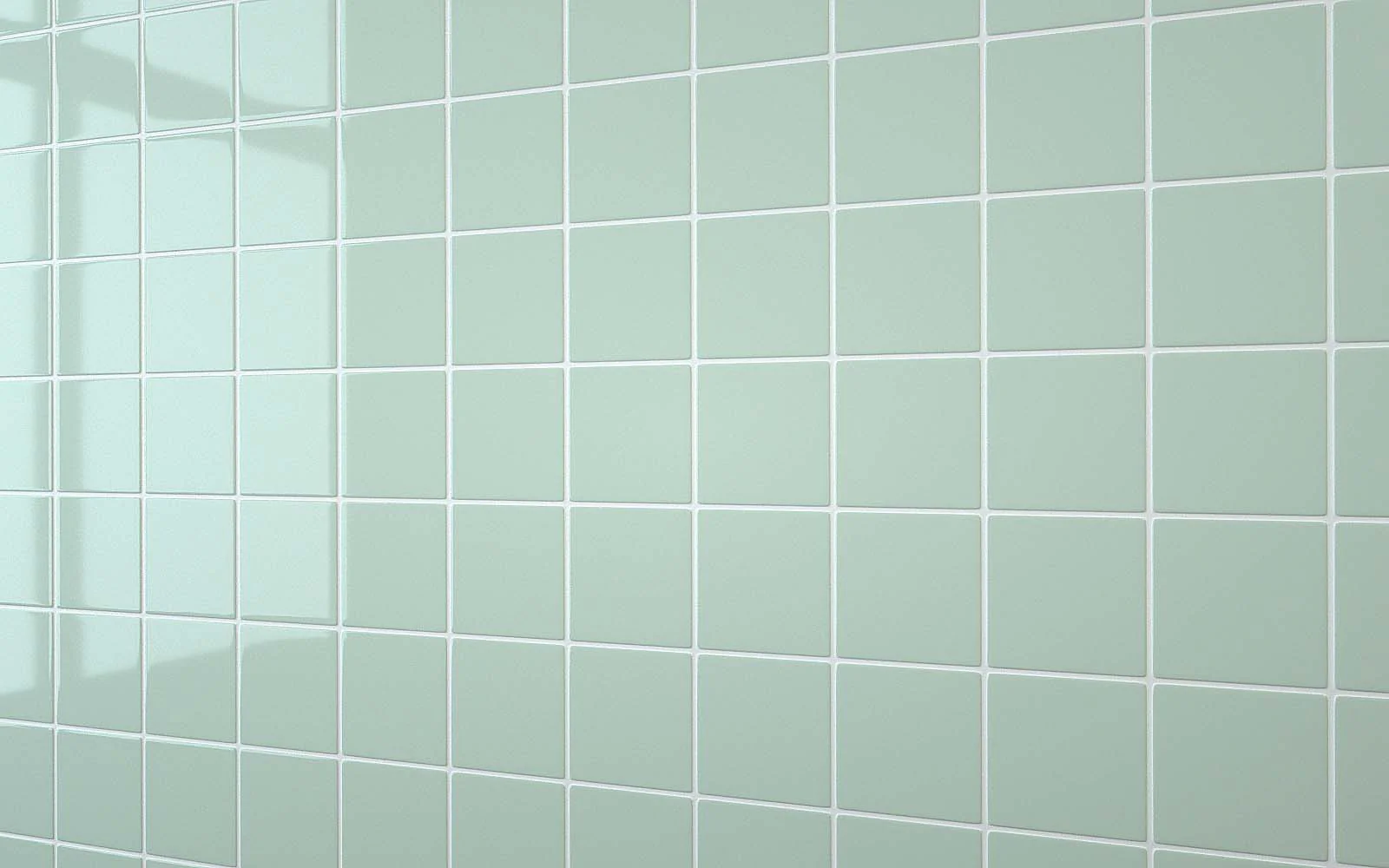 Sample: 100 Tile Glass Green With White Grout