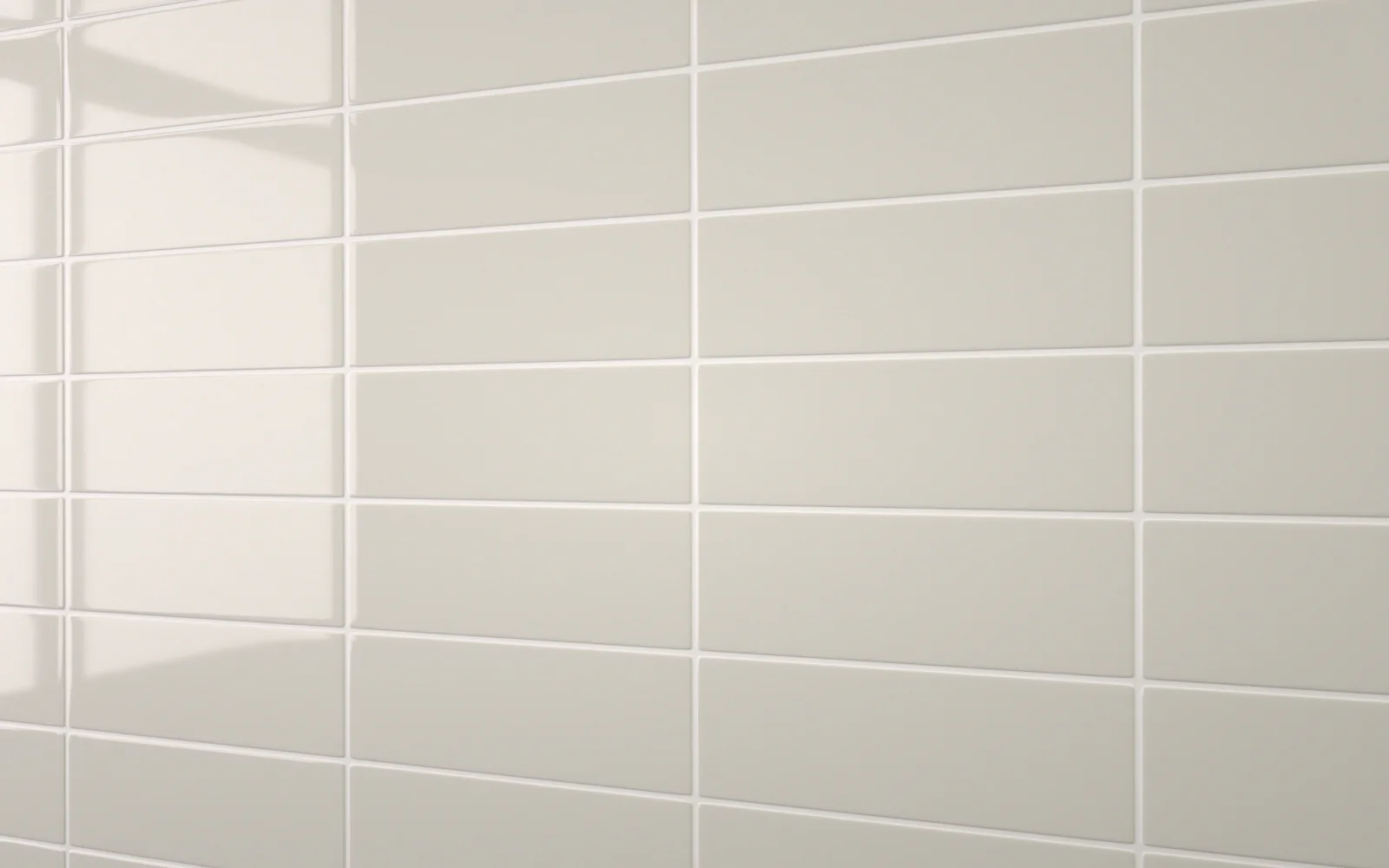 Sample: Flat Metro Large Linear Tile Light Grey