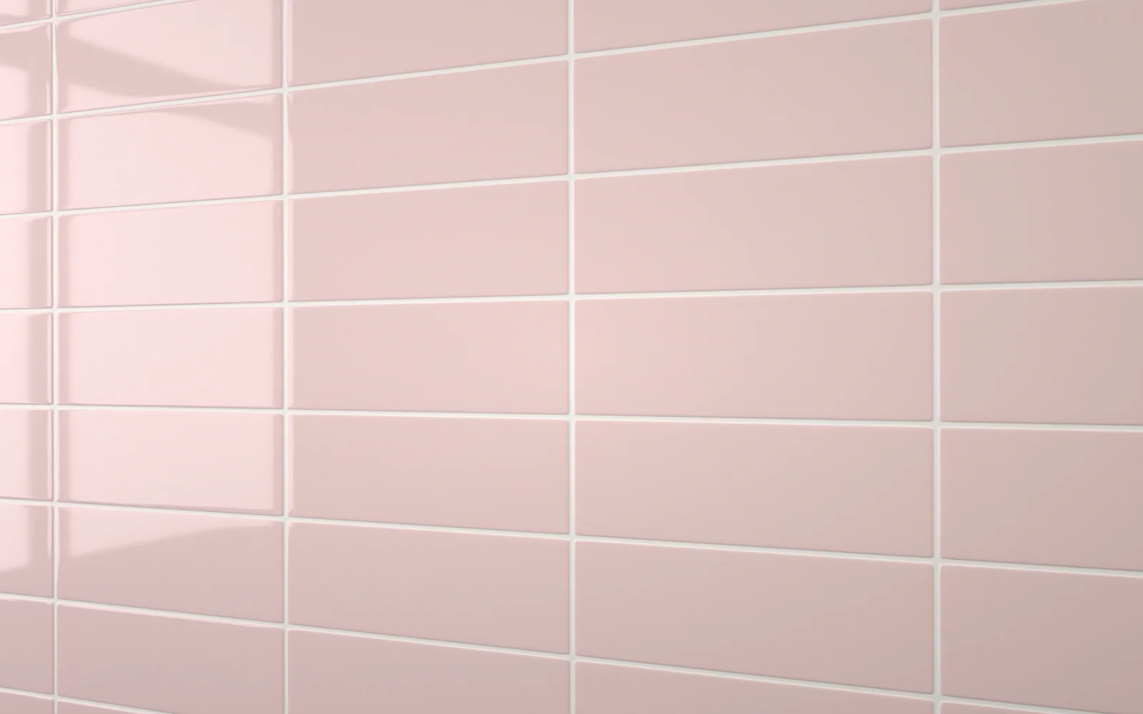 Sample: Flat Metro Large Linear Tile Pastel Pink