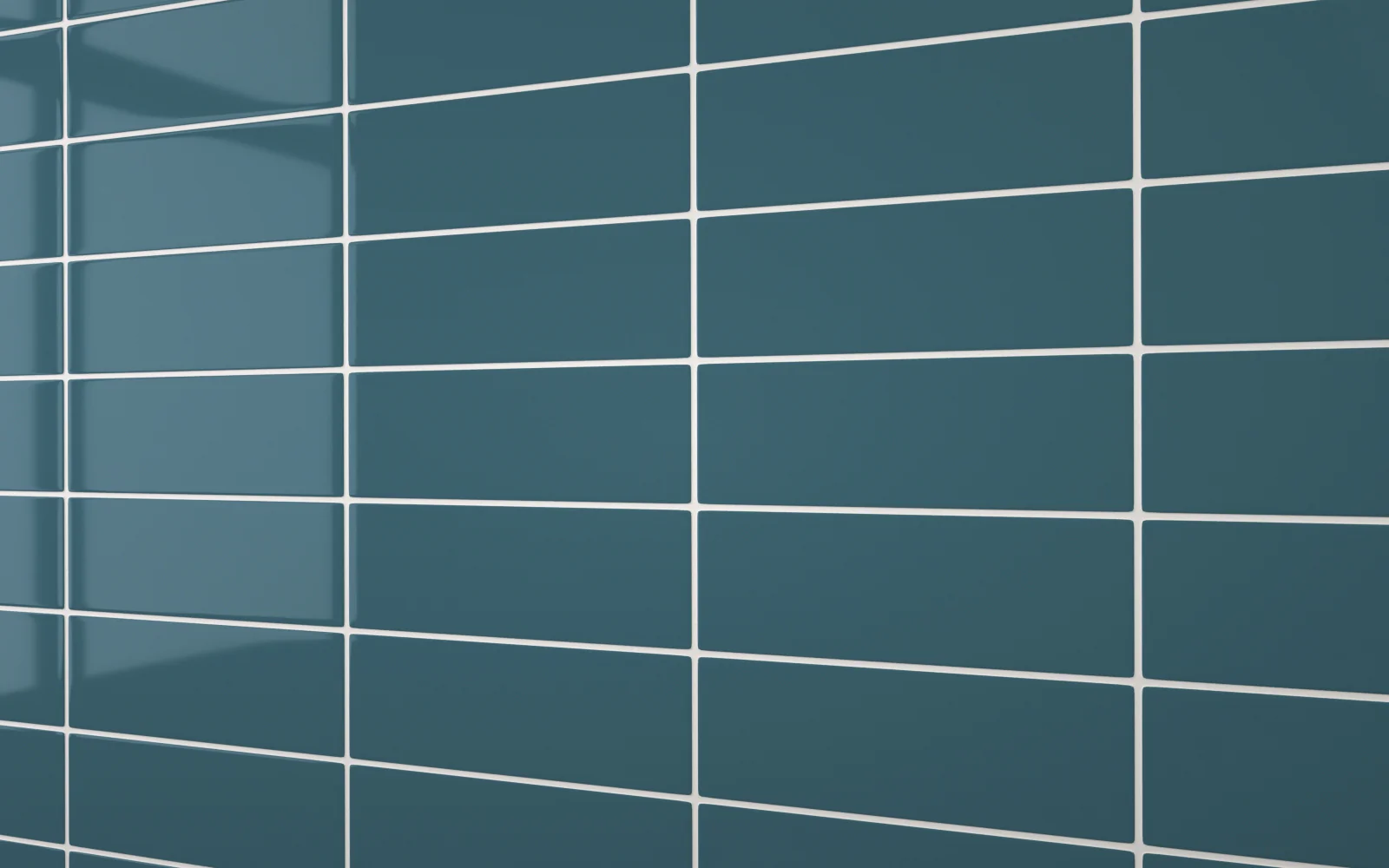 Sample: Flat Metro Large Linear Tile Teal