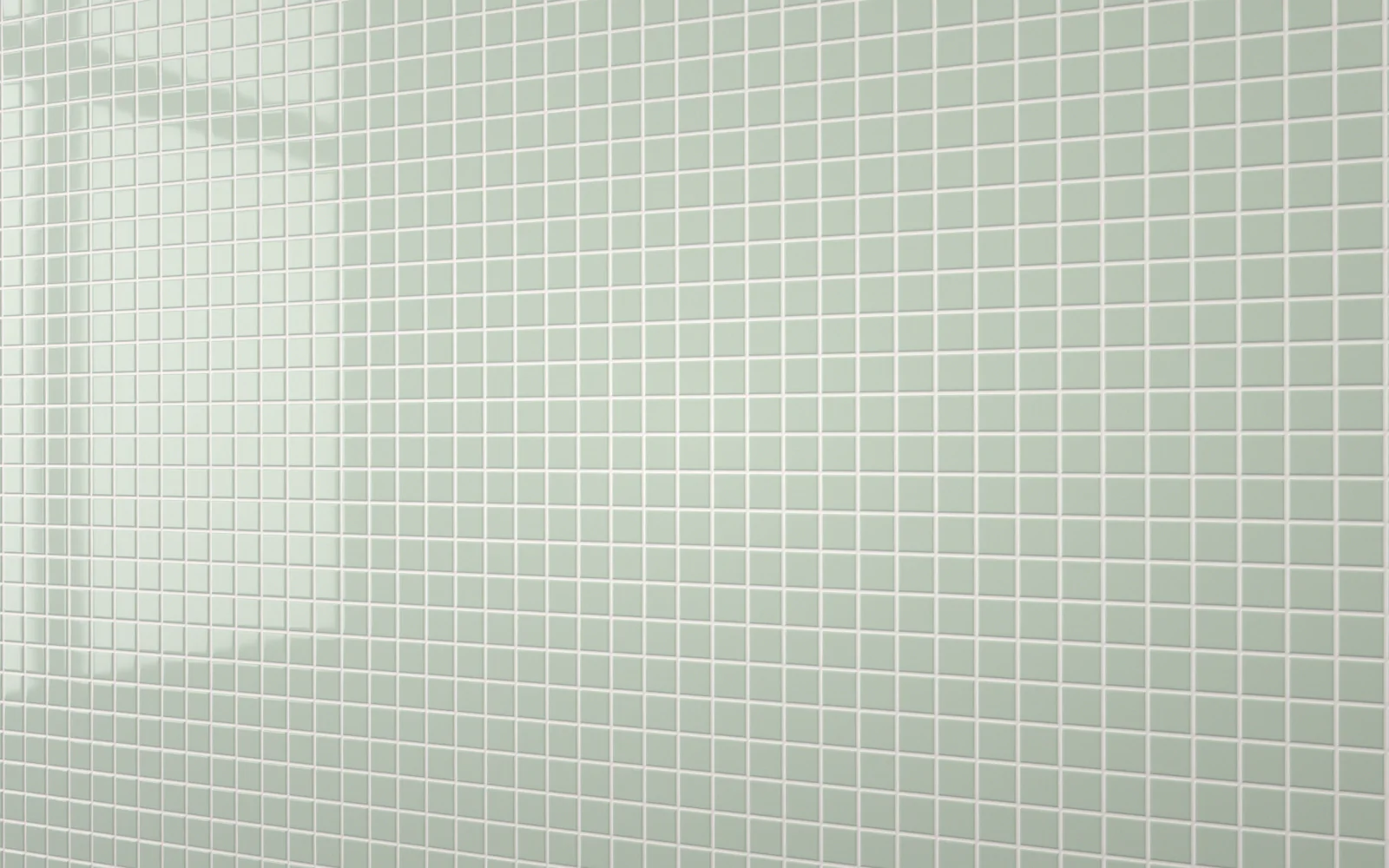 Sample: Mosaic Tile Glass Green With White Grout