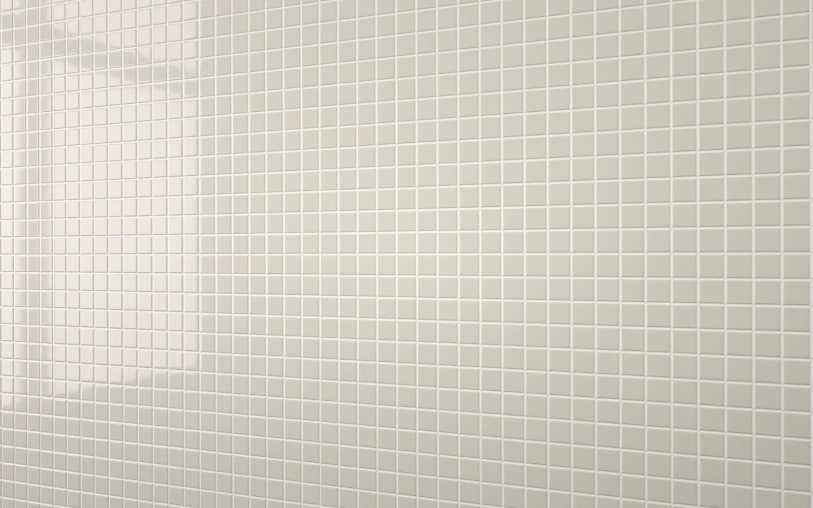 Sample: Mosaic Tile Light Grey With White Grout
