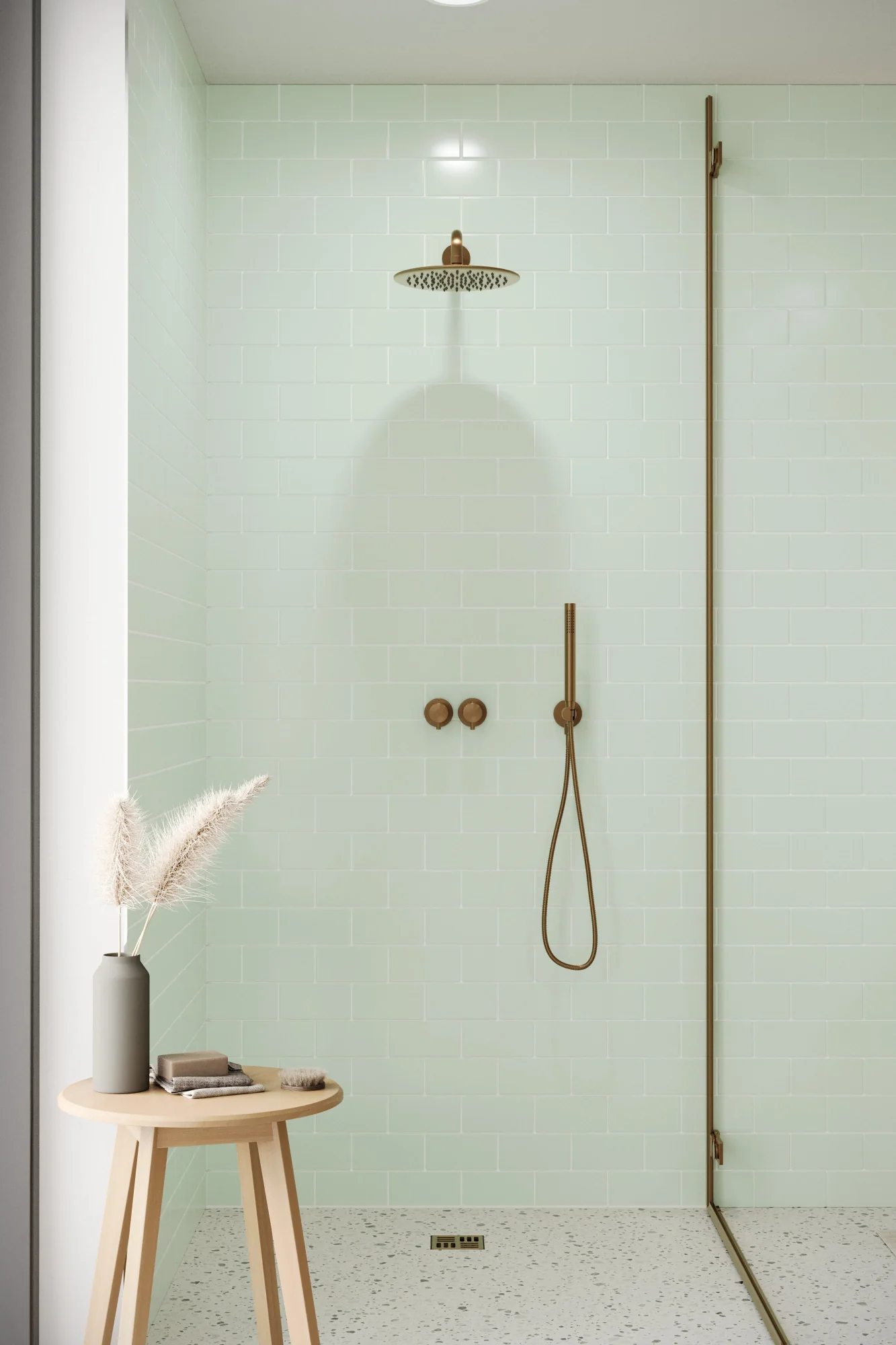 Small Flat Metro Glass Green (150mm x 75mm) - Image 2