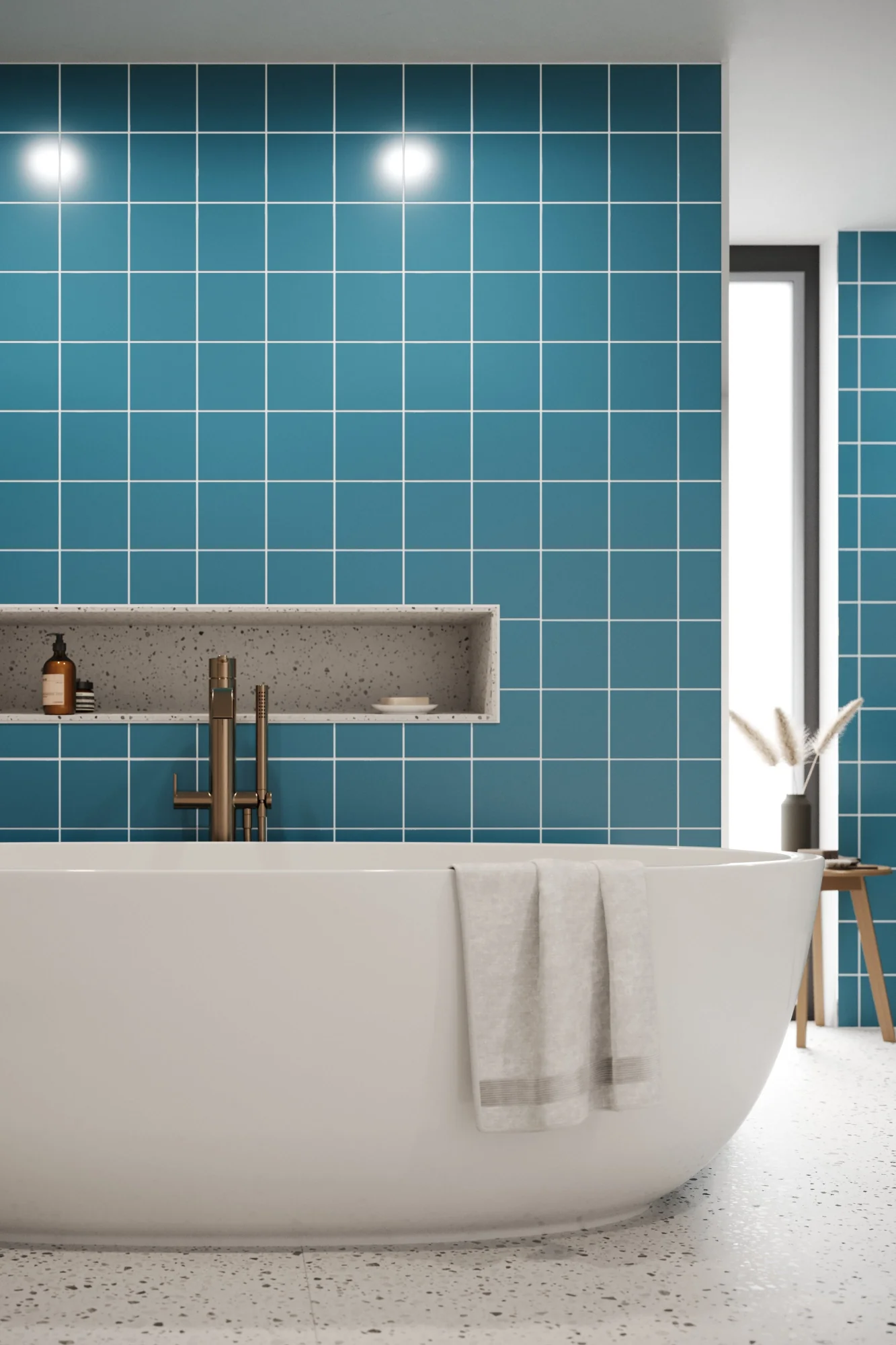 Standard Tile Teal Blue (150mm x 150mm) - Image 3