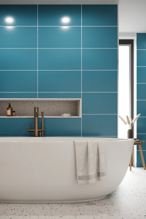 XL Tile Teal Blue (600mm x 300mm) - Image 2